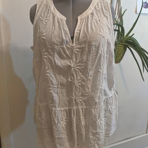 Delicate Eyelet Loft Plus Top